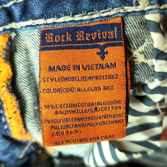 Rock Revival Woman's Low Rise Allegra Ankle Skinny Jeans Size 30. - Picture 11 of 16